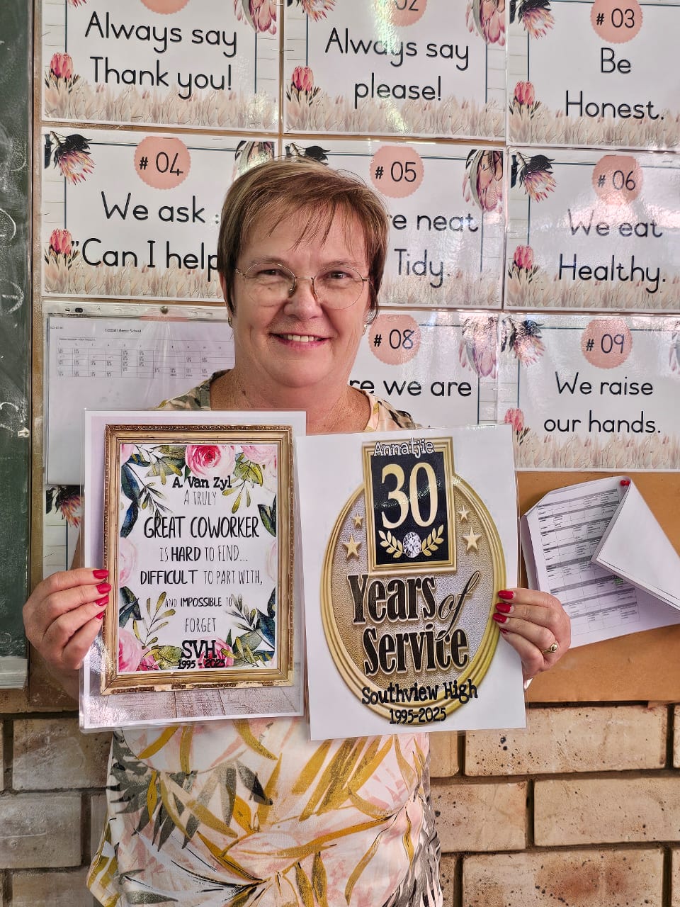 Southview’s legendary educator madam Annatjie van Zyl retires after 38 years