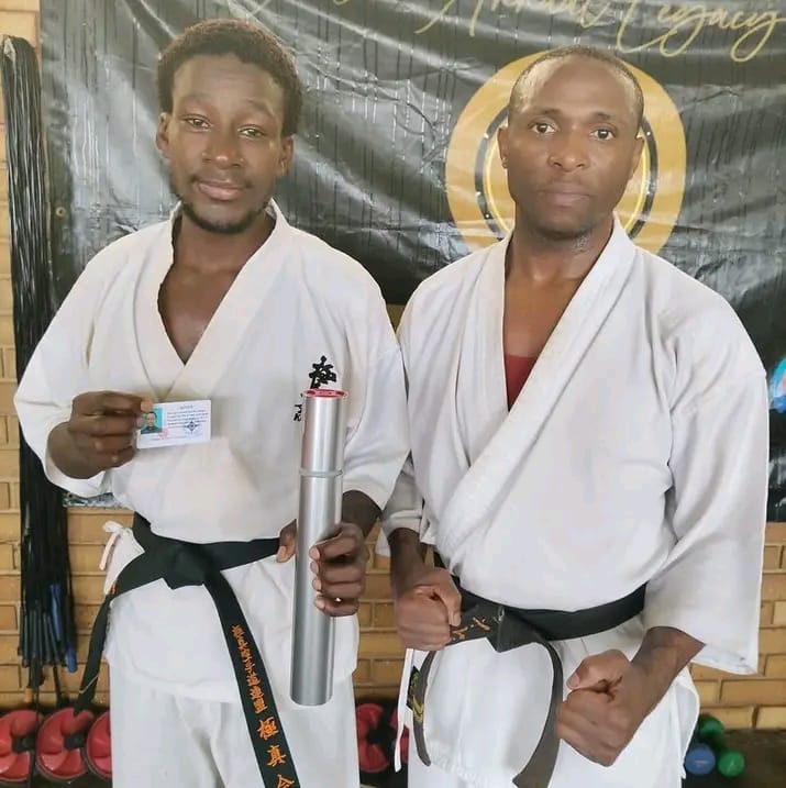 Shodan Given Ngoepe earns first Dan Black Belt in Kyokushinkai Karate