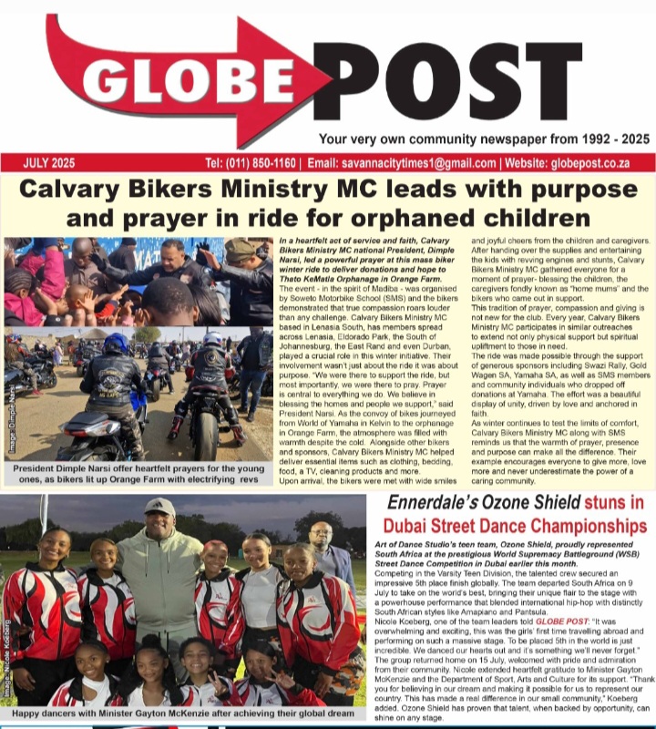 GLOBE POST – July Month-End Edition