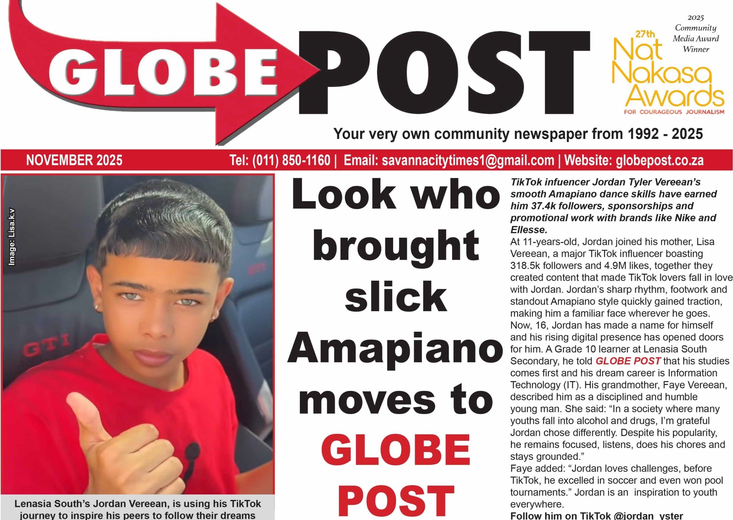 Globe Post – End November Issue