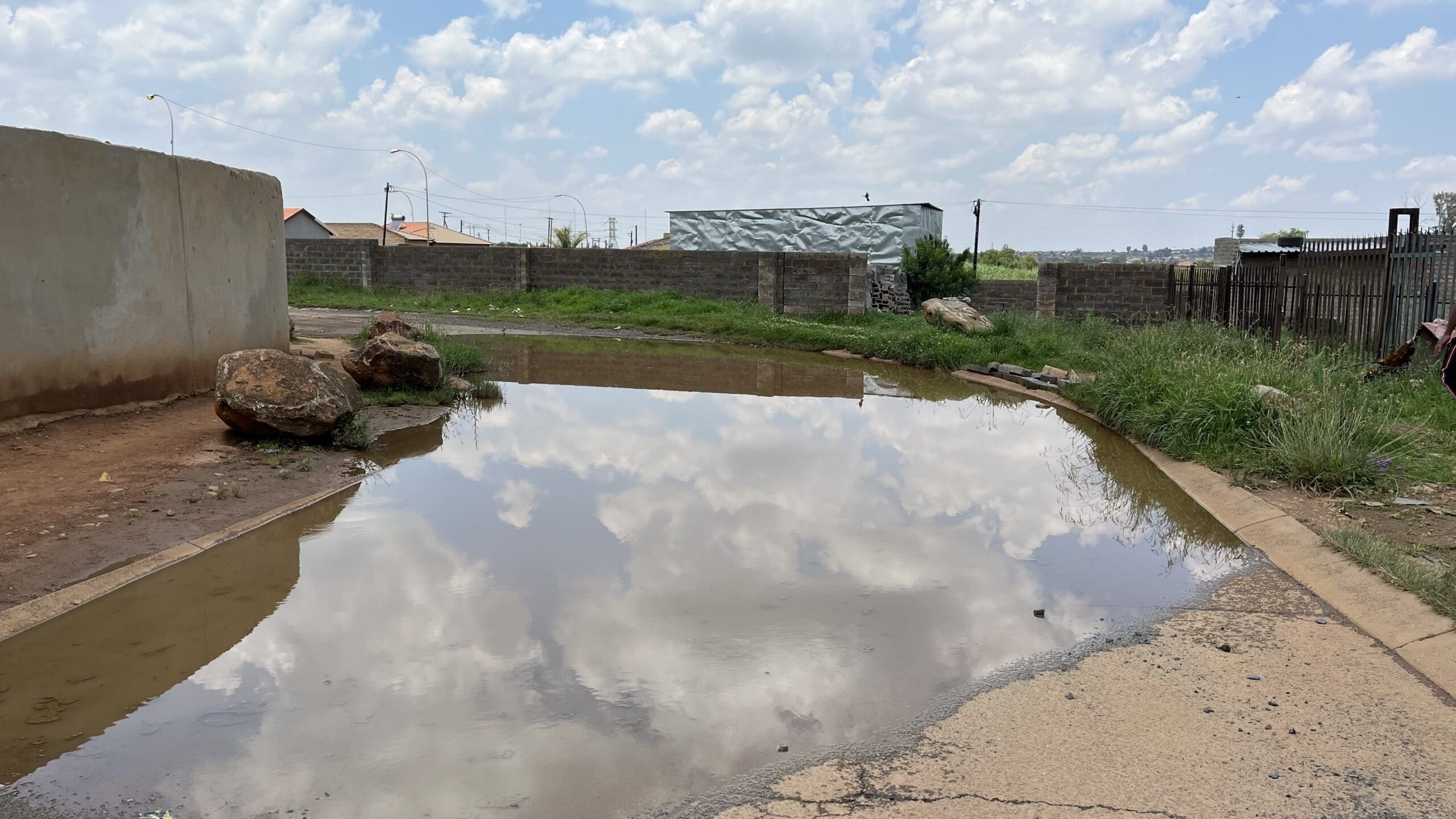 “Illegal dumping” blocks drains in Lenasia South, leaving residents frustrated